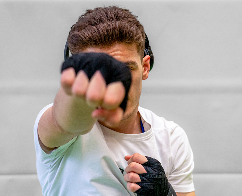 Fighter vor dem Wettkampf Fortgeschritten