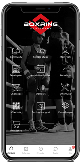 virtuagym app home screen 500px
