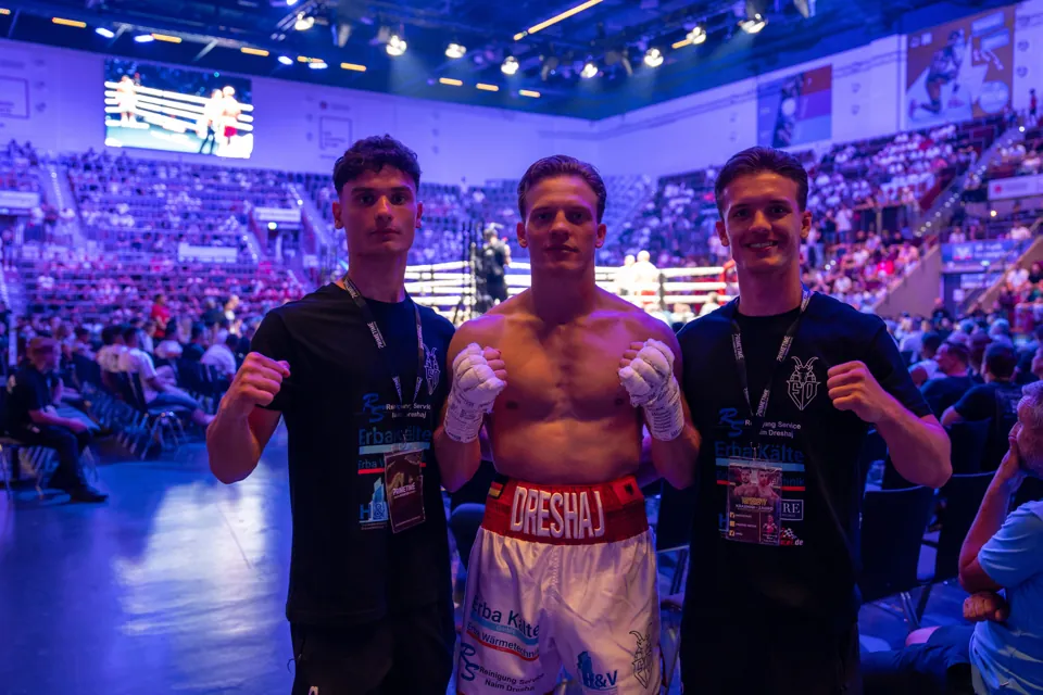 Team Dreshaj in der Ludwigsburger Arena, Juni 2026