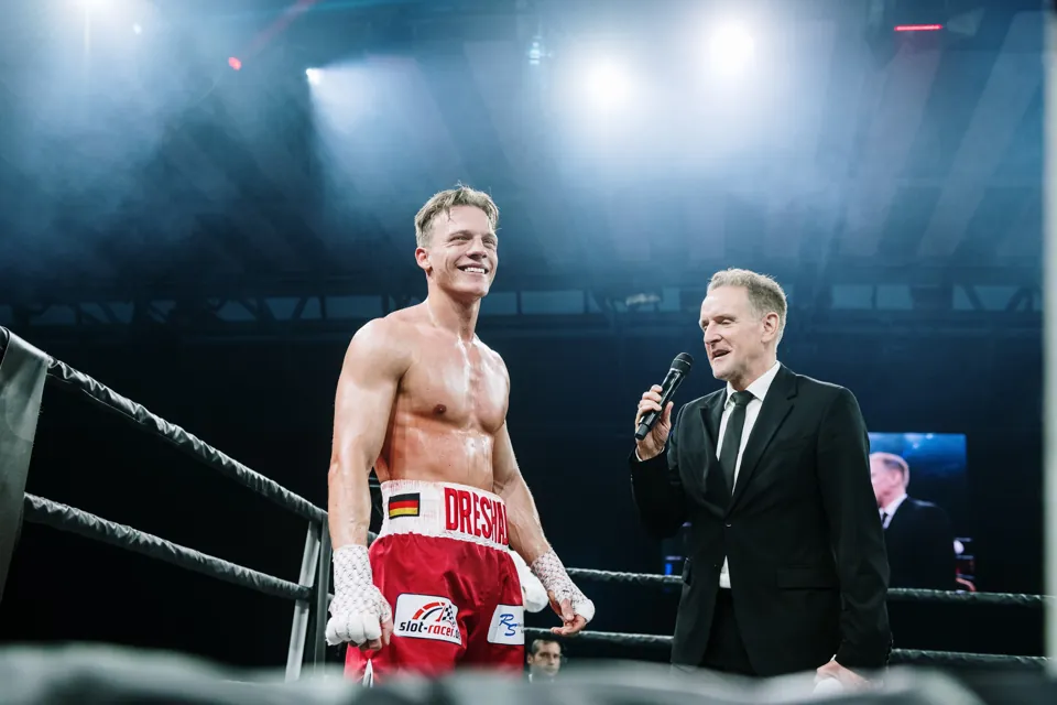 Fatlum Dreshaj im Ring in Sindelfingen, April 2025